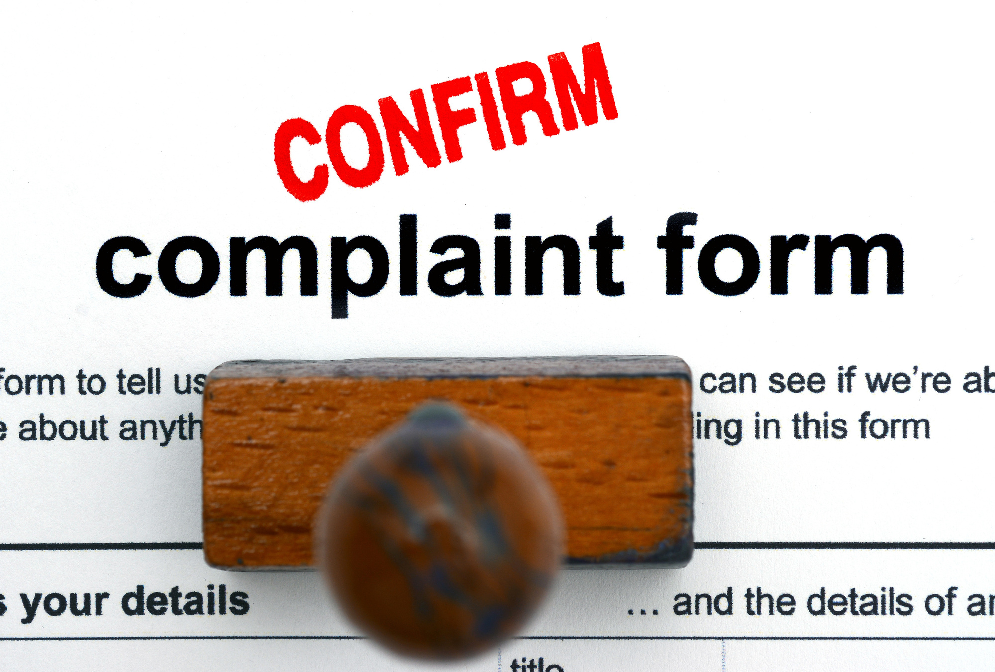 Complaint form